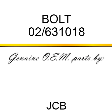 BOLT 02/631018