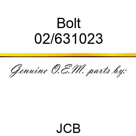 Bolt 02/631023