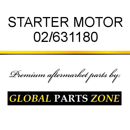 STARTER MOTOR 02/631180