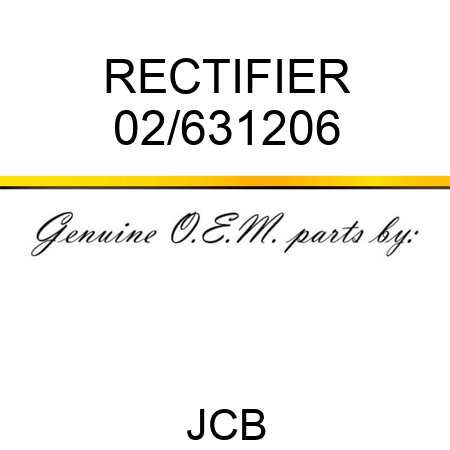 RECTIFIER 02/631206