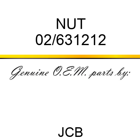 NUT 02/631212