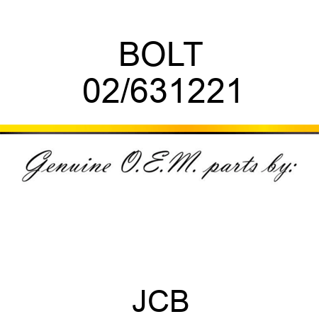 BOLT 02/631221