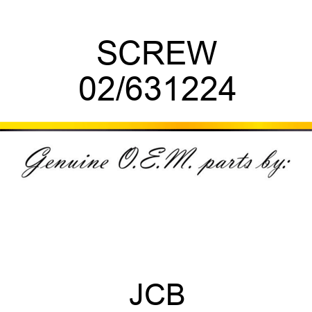 SCREW 02/631224