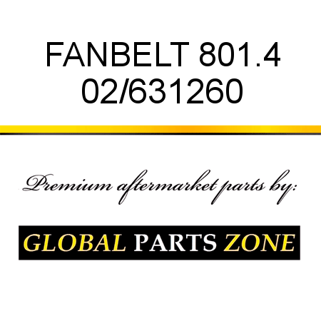 FANBELT 801.4 02/631260