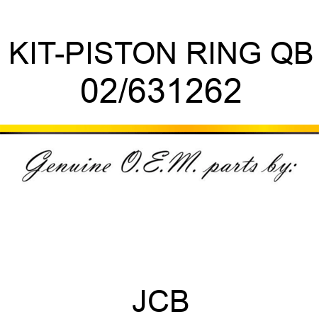 KIT-PISTON RING QB 02/631262