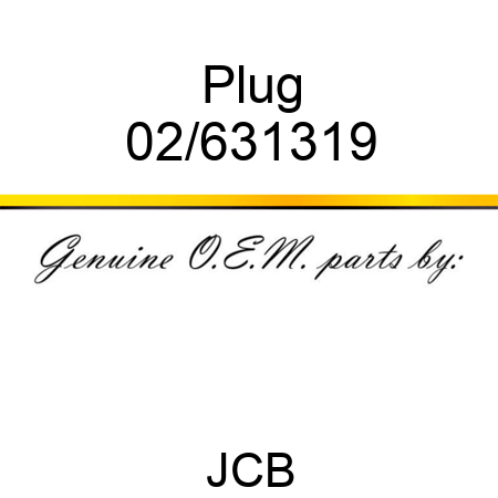 Plug 02/631319