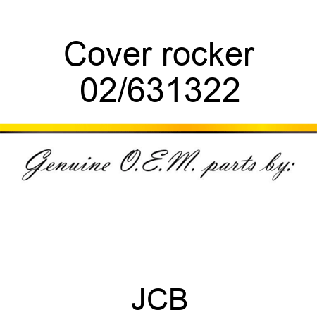 Cover rocker 02/631322