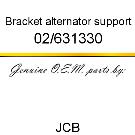 Bracket, alternator support 02/631330