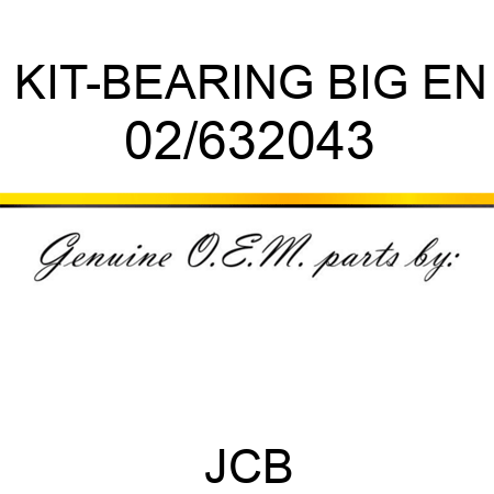 KIT-BEARING BIG EN 02/632043