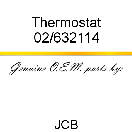 Thermostat 02/632114