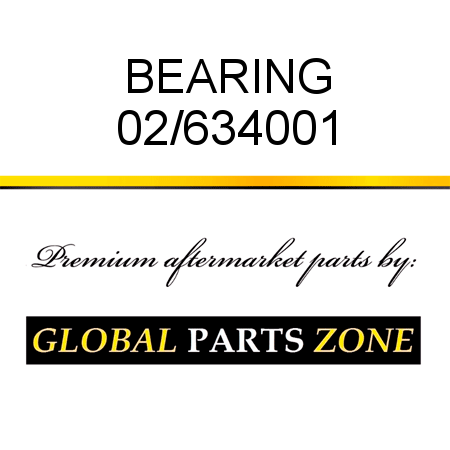 BEARING 02/634001