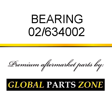 BEARING 02/634002