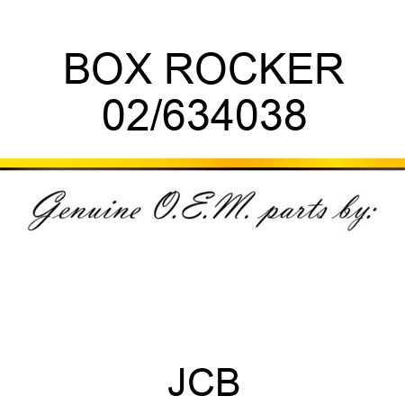 BOX ROCKER 02/634038