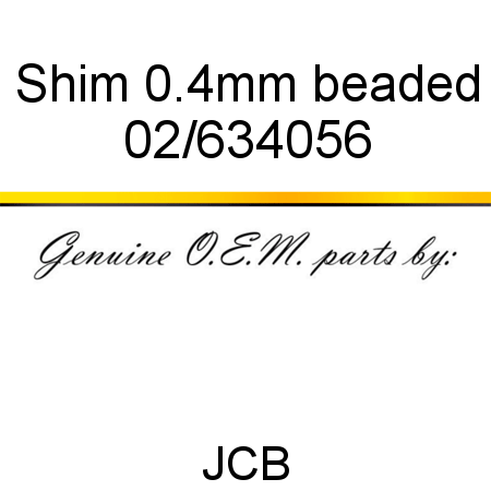 Shim, 0.4mm, beaded 02/634056