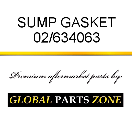 SUMP GASKET 02/634063