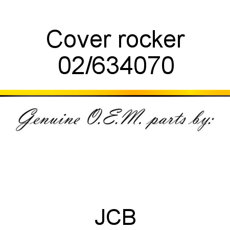 Cover, rocker 02/634070
