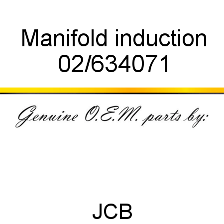 Manifold, induction 02/634071