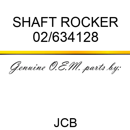 SHAFT ROCKER 02/634128