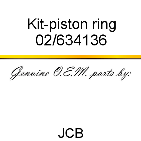 Kit-piston ring 02/634136