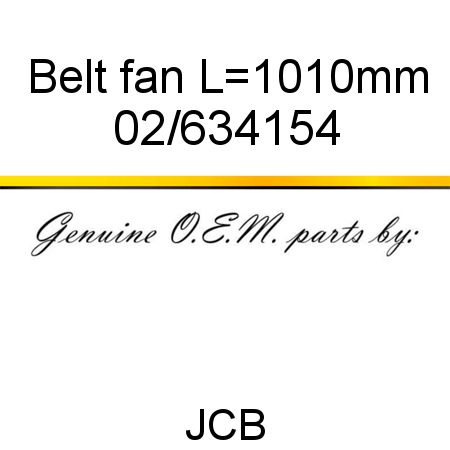 Belt, fan, L=1010mm 02/634154