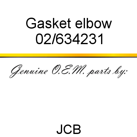 Gasket, elbow 02/634231