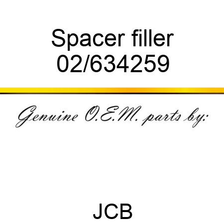 Spacer filler 02/634259