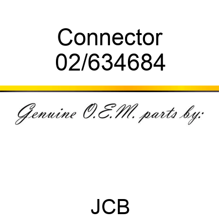 Connector 02/634684