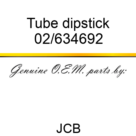 Tube dipstick 02/634692