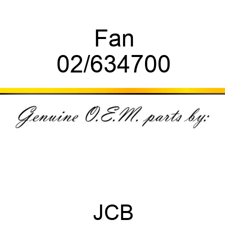 Fan 02/634700