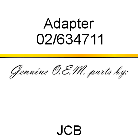 Adapter 02/634711