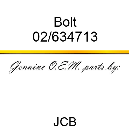 Bolt 02/634713