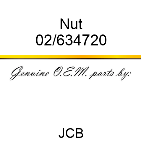 Nut 02/634720