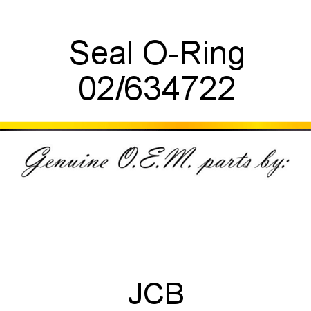 Seal, O-Ring 02/634722