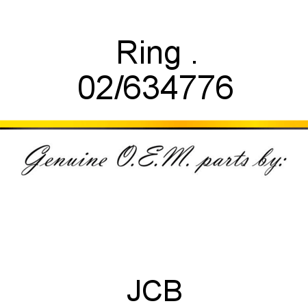 Ring, . 02/634776