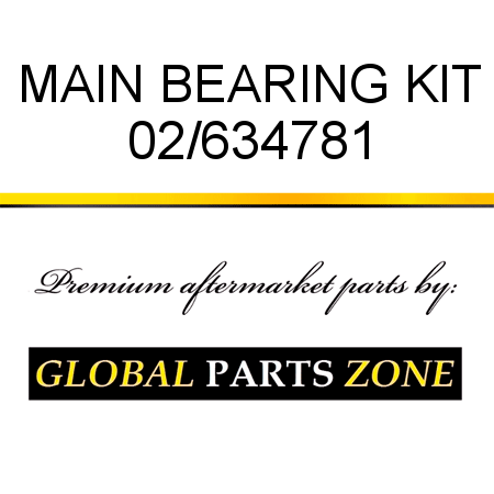 MAIN BEARING KIT 02/634781