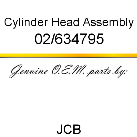 Cylinder, Head Assembly 02/634795