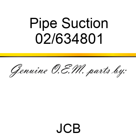 Pipe Suction 02/634801