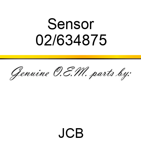 Sensor 02/634875