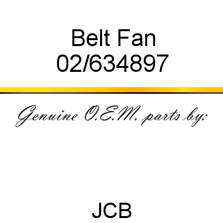 Belt, Fan 02/634897