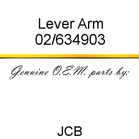 Lever, Arm 02/634903