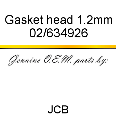 Gasket, head 1.2mm 02/634926