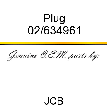 Plug 02/634961