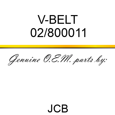 V-BELT 02/800011