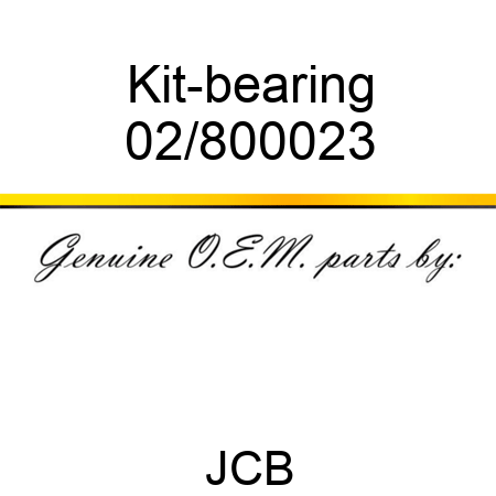 Kit-bearing 02/800023