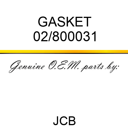 GASKET 02/800031