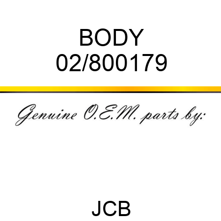 BODY 02/800179