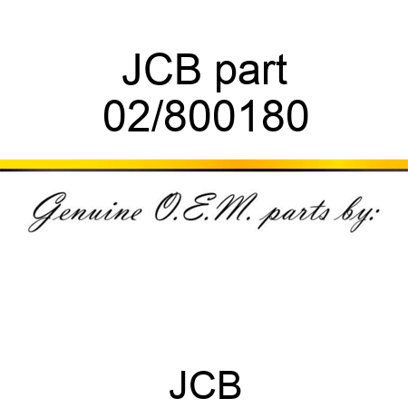 JCB part 02/800180