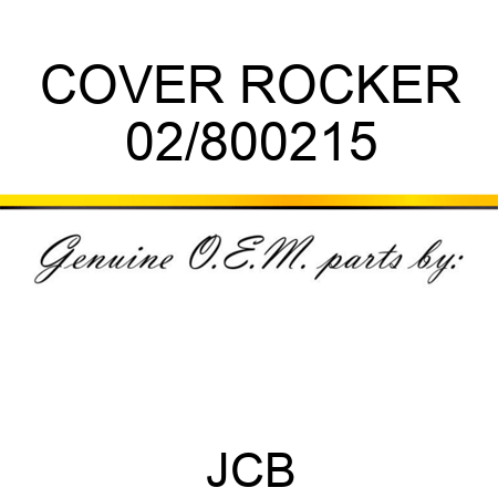 COVER ROCKER 02/800215