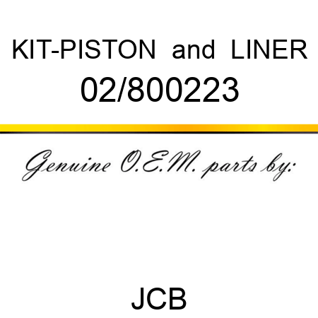 KIT-PISTON & LINER 02/800223