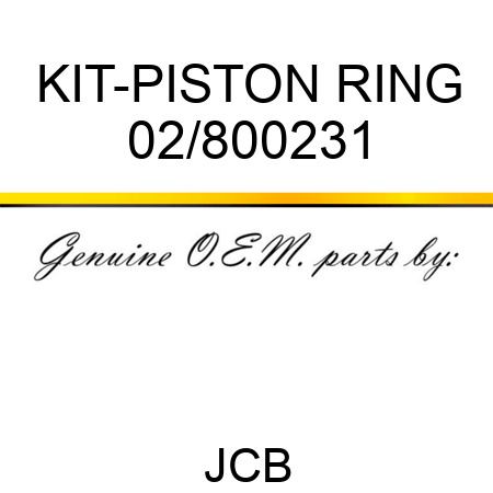 KIT-PISTON RING 02/800231